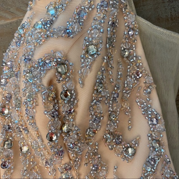 Beaded tulle special occasion gown - Picture 6 of 11